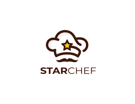 hat chef logo vector icon illustration design template - vectorのイラスト素材
