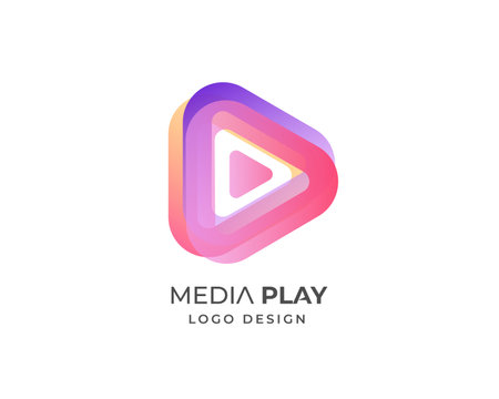Modern logo design. Colorful abstract logo design. Vector illustration.のイラスト素材