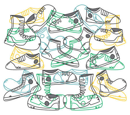 shoe labelのイラスト素材