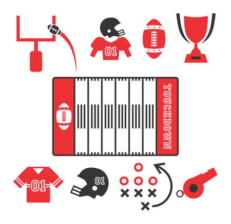 american football iconのイラスト素材