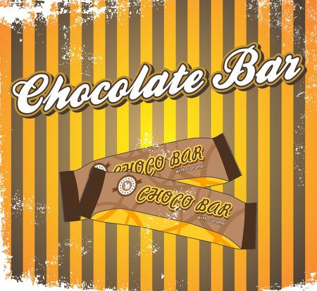 fast food art vintage candy barのイラスト素材