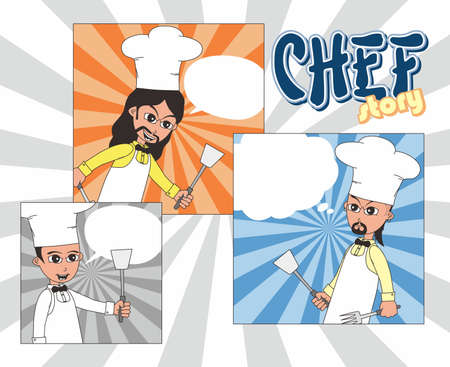 chef artのイラスト素材