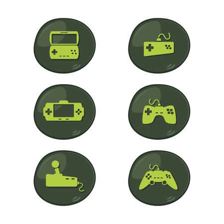 games icon buttonのイラスト素材