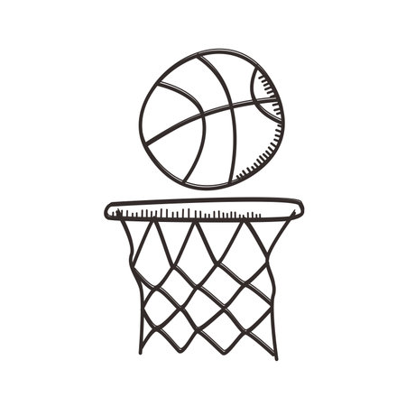 basket ballのイラスト素材