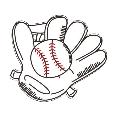 glove ballのイラスト素材