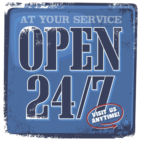 open sign storeのイラスト素材