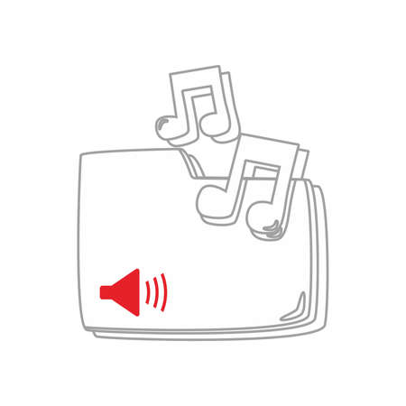 music art outlineのイラスト素材