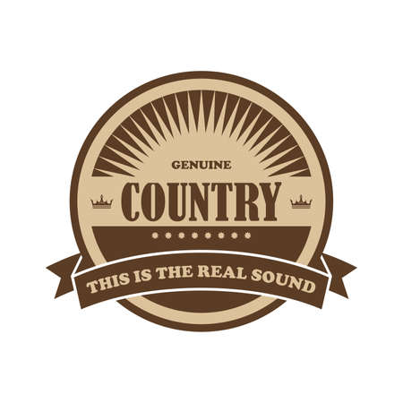 country labelのイラスト素材