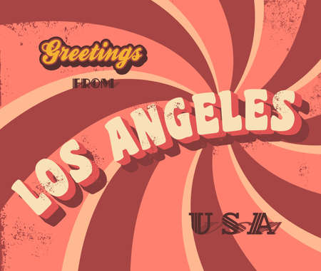 greeting sign los angelesのイラスト素材