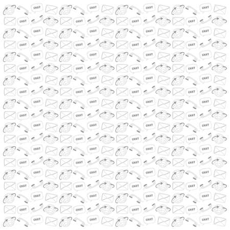 background pattern communicationのイラスト素材