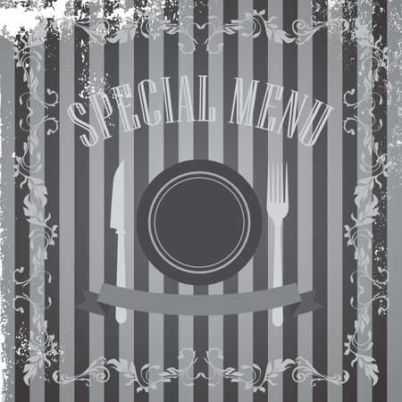 restaurant vintage art dinerのイラスト素材