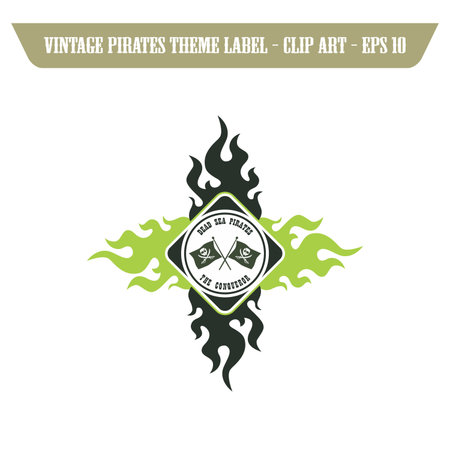 flag pirateのイラスト素材