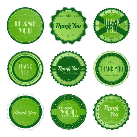 thank you eco labelのイラスト素材