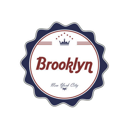 brooklyn labelのイラスト素材
