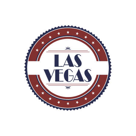 las vegas labelのイラスト素材