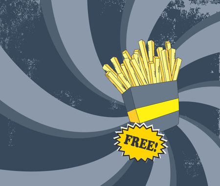 french fries retro