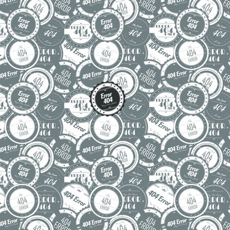 error 404 badge artのイラスト素材