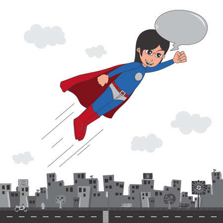 superhero comicのイラスト素材