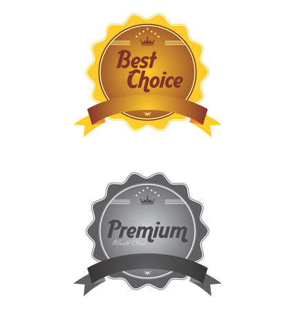 premium art badgeのイラスト素材