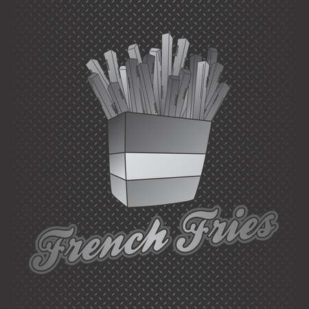 silver plate fastfoodのイラスト素材