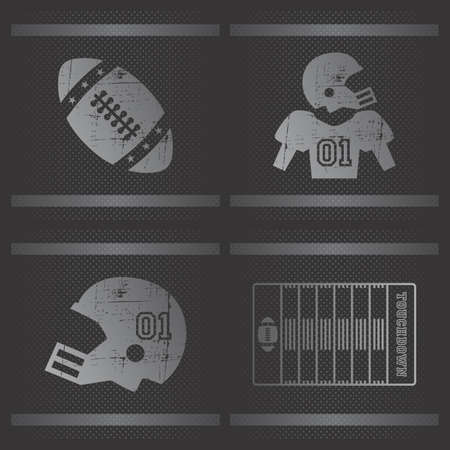 football silver themeのイラスト素材