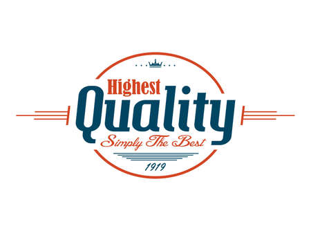 quality art labelのイラスト素材