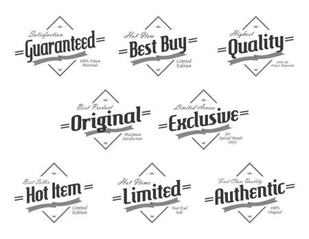 vintage labelのイラスト素材