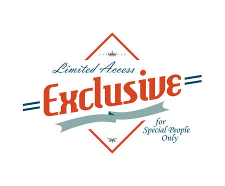 exclusive art labelのイラスト素材