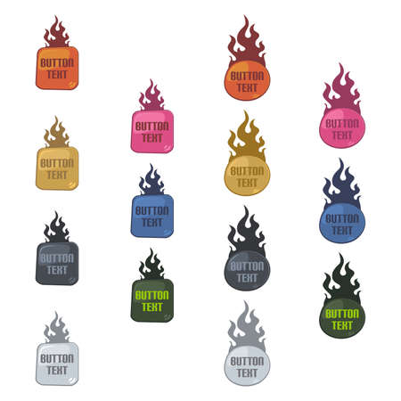 fire button colorのイラスト素材