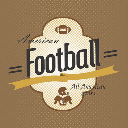 football labelのイラスト素材