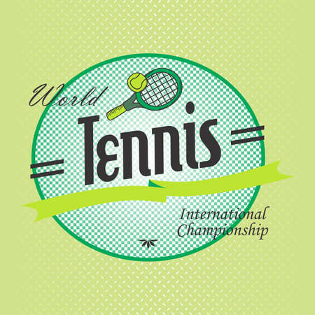 tennis labelのイラスト素材