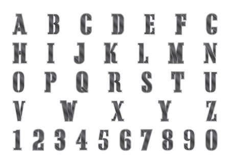 alphabet setのイラスト素材