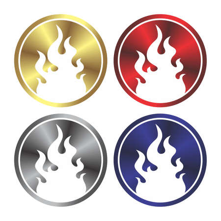 fire buttonのイラスト素材