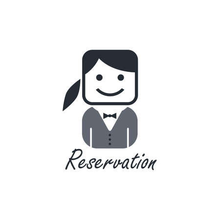 girl reservationのイラスト素材