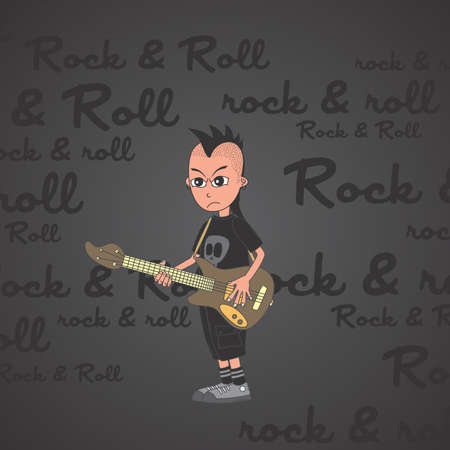 music cartoon guy page artのイラスト素材