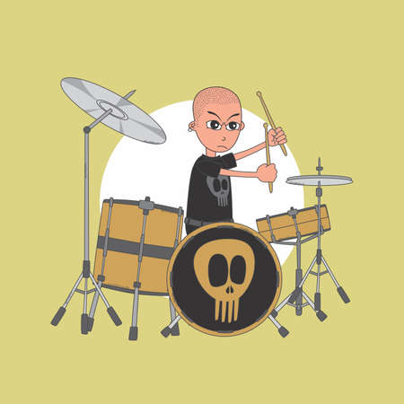 band character cartoon guyのイラスト素材