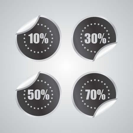 discount stickerのイラスト素材