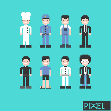 pixel character set