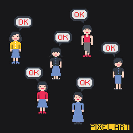 pixel character set
