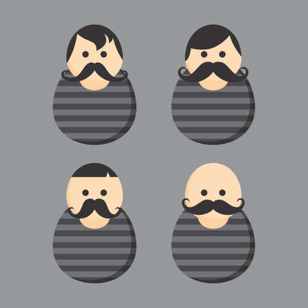 man profession avatar portrait pictureのイラスト素材