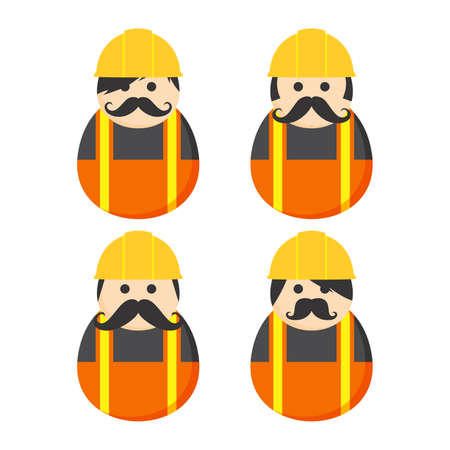 man profession avatar portrait pictureのイラスト素材