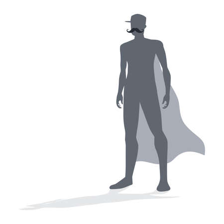 mustache heroのイラスト素材