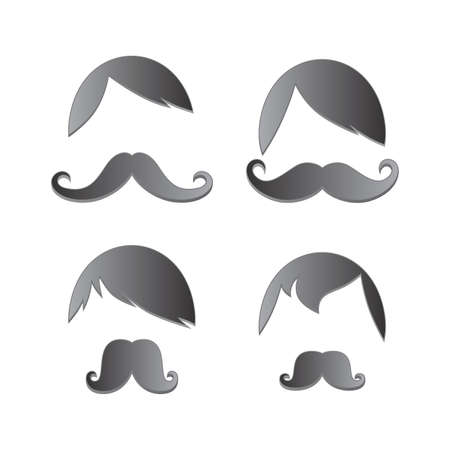 whiskers mustache artのイラスト素材