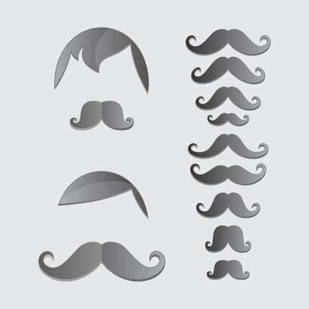 whiskers mustache artのイラスト素材