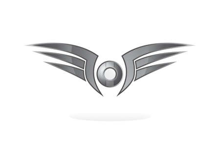 silver wingのイラスト素材