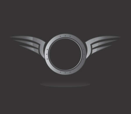 silver wingのイラスト素材