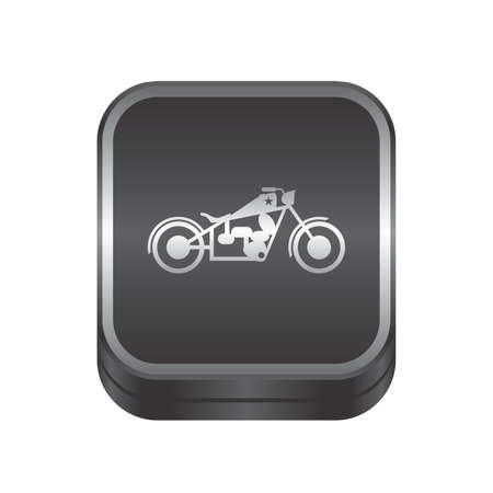 silver steel theme button artのイラスト素材