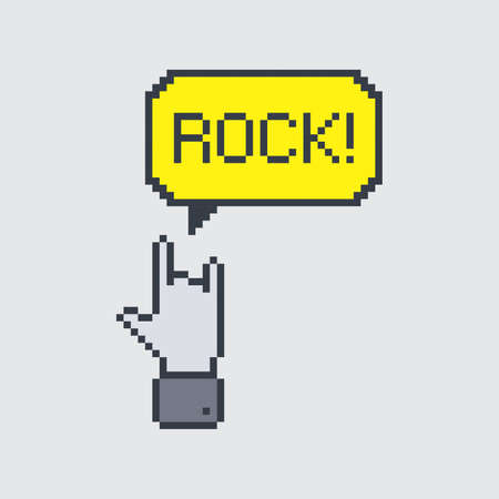 pixel art gestureのイラスト素材