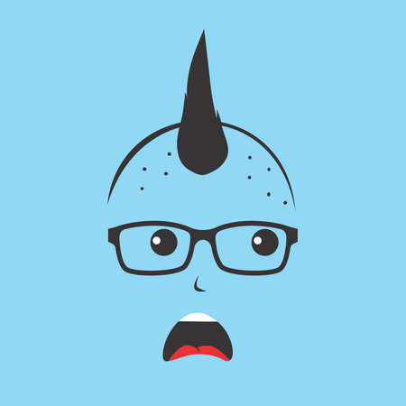 geek characterのイラスト素材