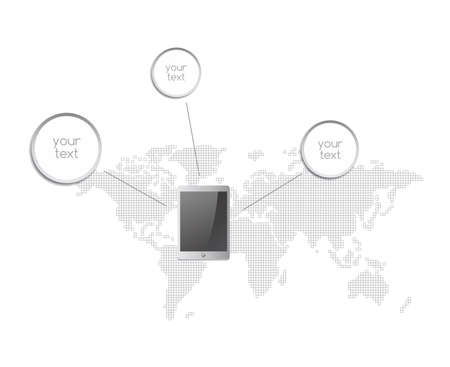 map info graphicのイラスト素材
